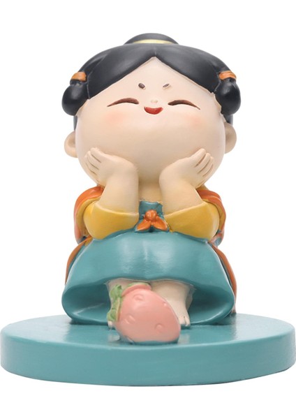 Reçine Kız Heykeliıllı Telefon Cep Telefonu Dekorasyonu B (Yurt Dışından) fiyatları