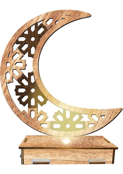 Eid Mübarek Ahşap Süs Islam Kutlaması Ramazan Ahşap Diy F (Yurt Dışından)