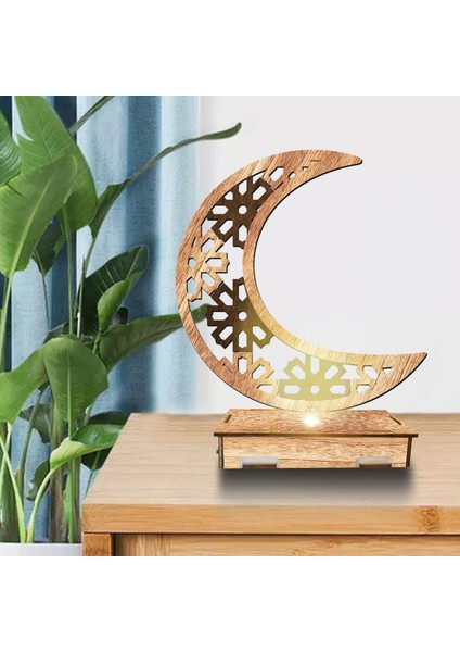 Eid Mübarek Ahşap Süs Islam Kutlaması Ramazan Ahşap Diy F (Yurt Dışından)