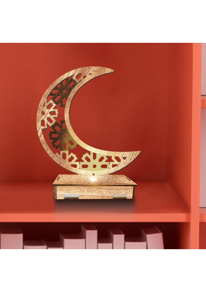 Eid Mübarek Ahşap Süs Islam Kutlaması Ramazan Ahşap Diy F (Yurt Dışından)