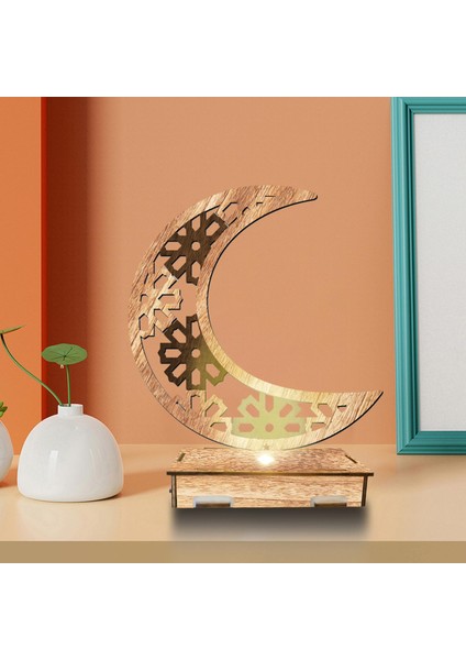 Eid Mübarek Ahşap Süs Islam Kutlaması Ramazan Ahşap Diy F (Yurt Dışından)