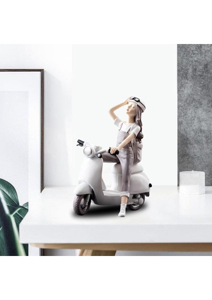 Iskandinav Kız Heykelcik Heykel Kızlık Şekil Heykeli Kabine Masa Tarafından Motosiklet (Yurt Dışından) modelleri
