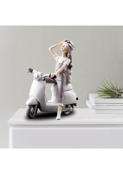 Iskandinav Kız Heykelcik Heykel Kızlık Şekil Heykeli Kabine Masa Tarafından Motosiklet (Yurt Dışından) indirimleri