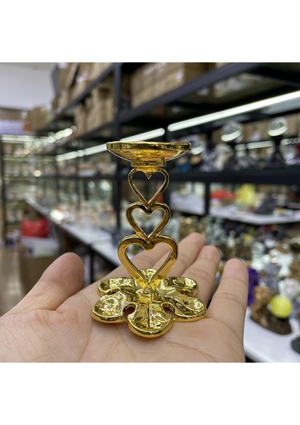 Kristal Top Base Süsleri Mum Tutucusu Jade Dekorasyon Altın Için Standı (Yurt Dışından) indirimleri