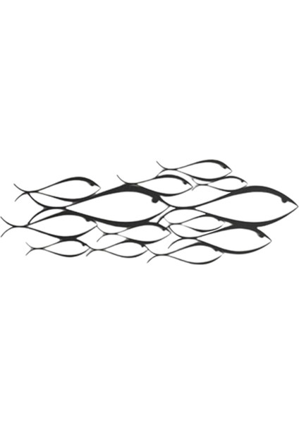 Yaratıcı Balık Duvar Heykeli Sanat Dekoratif Süsleme Açık Pencere Evi 43CMX15CM (Yurt Dışından)