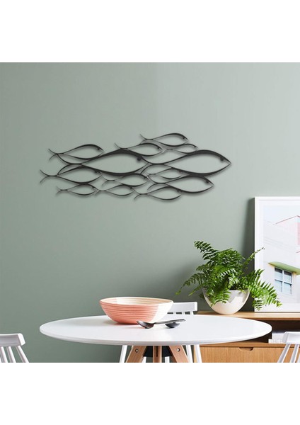 Yaratıcı Balık Duvar Heykeli Sanat Dekoratif Süsleme Açık Pencere Evi 43CMX15CM (Yurt Dışından)