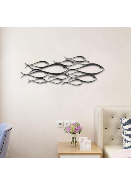 Yaratıcı Balık Duvar Heykeli Sanat Dekoratif Süsleme Açık Pencere Evi 43CMX15CM (Yurt Dışından)