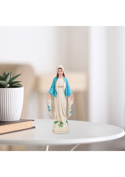 Iskandinav Kutsanmış Mary Heykelcik Heykelcik 10 cm Mavi (Yurt Dışından) fırsatları