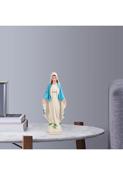 Iskandinav Kutsanmış Mary Heykelcik Heykelcik 10 cm Mavi (Yurt Dışından) indirimleri