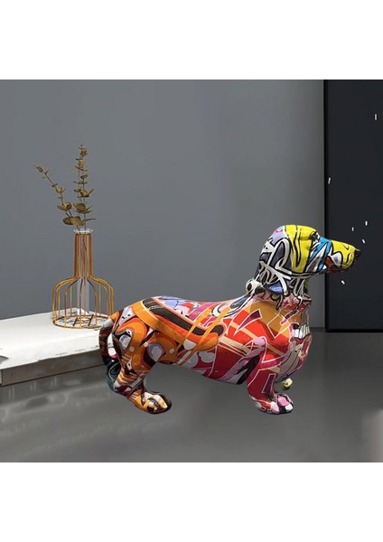 Nordic Dog Sculpture Heykeli Oturma Odası Süs S (Yurt Dışından)