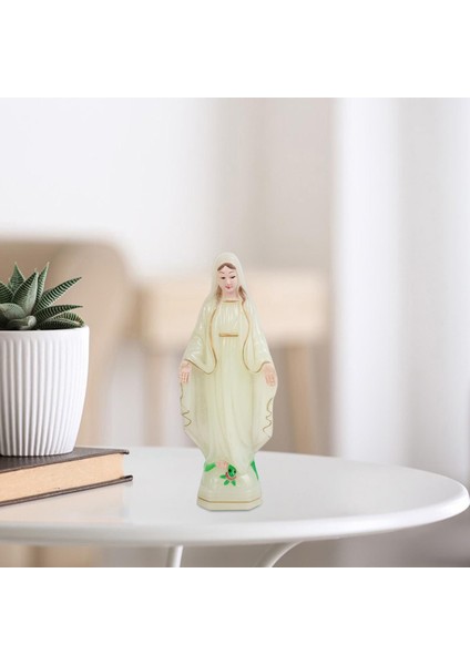 Iskandinav Kutsanmış Mary Heykelcik Heykelcik 10 Cmınlık (Yurt Dışından)
