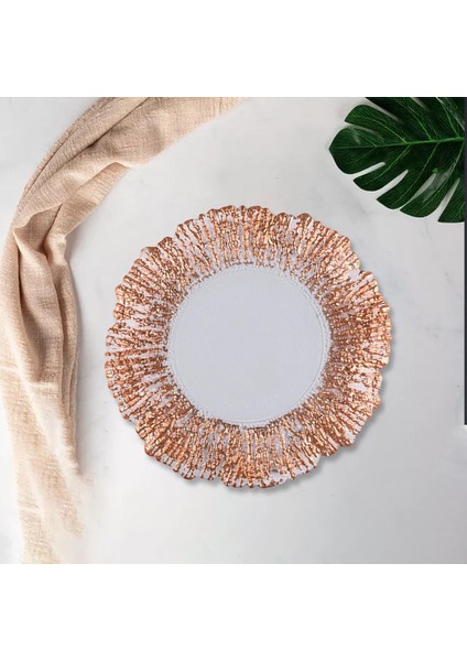 Cam Yuvarlak Yuvarlak Tepsi Süslemeleri Servis Plakası Pastalar Için Pasta Kek Gül Altın 27CM (Yurt Dışından) modelleri