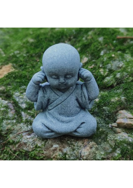 Buda Heykel Küçük Keşiş Heykelcik Koleksiyonları Feng Shui Heykel Dinlemedi Dekor Için Heykel (Yurt Dışından)