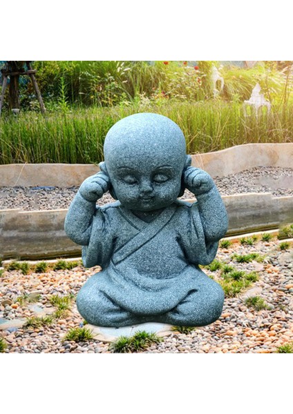 Buda Heykel Küçük Keşiş Heykelcik Koleksiyonları Feng Shui Heykel Dinlemedi Dekor Için Heykel (Yurt Dışından)