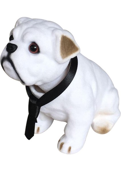 Araba Başını Sallayan Köpek Figürler Otomatik Iç Salıncak Heykel Hediye Sevimli Sallama (Yurt Dışından)