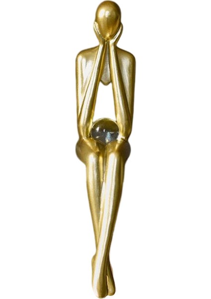 Stylec Için Oturma Düşünce Heykeli Özet Heykelcik Yaratıcı Reçine El Sanatları (Yurt Dışından)