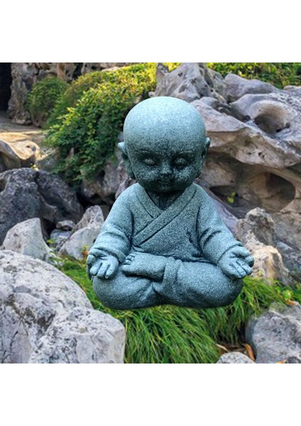 Buda Heykel Küçük Keşiş Heykelcik Koleksiyonları Feng Shui Heykel Hareket Etmiyor (Yurt Dışından)