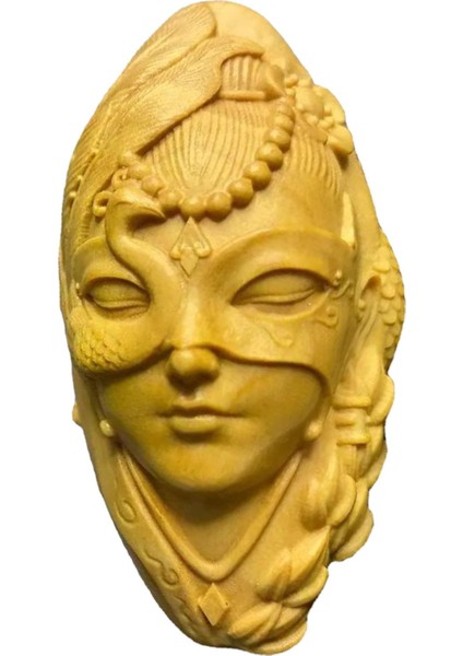 Mini Ahşap Oyma Heykelcik Sanat Zanaat Arabası Dikiz Ayna Kolye Minyatür Stili (Yurt Dışından)