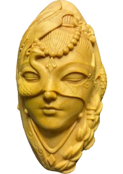 Mini Ahşap Oyma Heykelcik Sanat Zanaat Arabası Dikiz Ayna Kolye Minyatür Stili (Yurt Dışından)