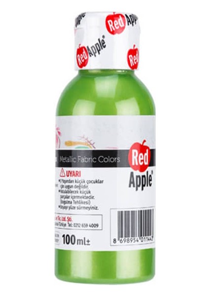 Metalik Kumaş Boyası 100 ml Yeşil