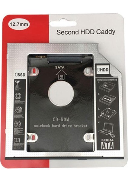 HDD Caddy 12.7mm 2.5" SATA 2nd HDD Caddy