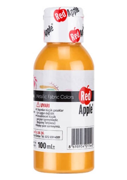 Metalik Kumaş Boyası 100 ml Turuncu