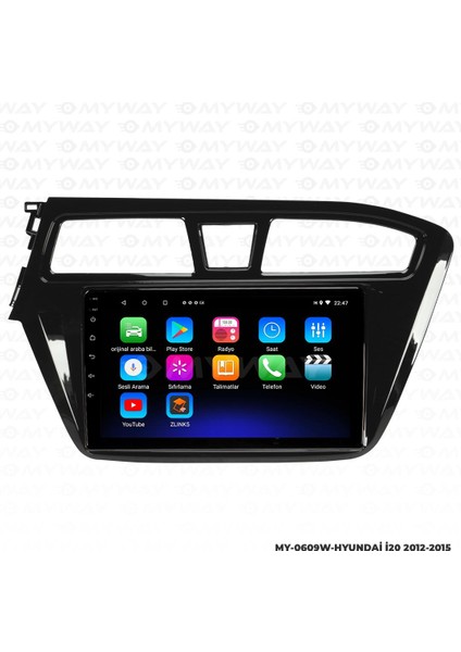 Audi A3 Android 12 Multimedya Carplay 2gb RAM+32GB HDD 2012-2015 Navigasyon Ekran