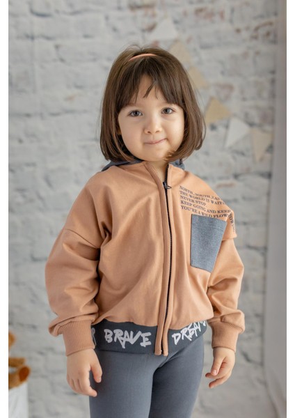 Kız Çocuk Kapüşonlu Fermuarlı Sweatshirt fiyatları