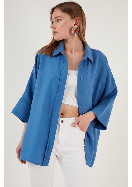 Truvakar Kol Oversize Gömlek Bayan Gömlek 514344013