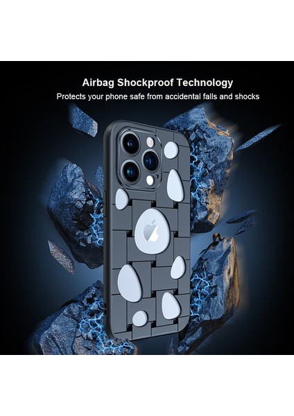 Apple iPhone 14 Pro Max Maximum Damla Koşullu Tpu Telefon Kılıfı Isı Dispidasyon Delikleri (Yurt Dışından)