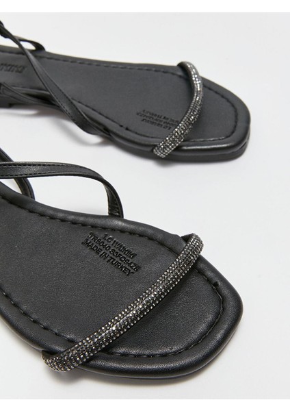 Steps Kadın Deri Görünümlü Sandalet