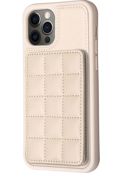 Apple iPhone 11 Pu Deri Kaplamalı Tpu Kasa Kart Tutucu Kickstand Telefon Kapağı (Yurt Dışından)
