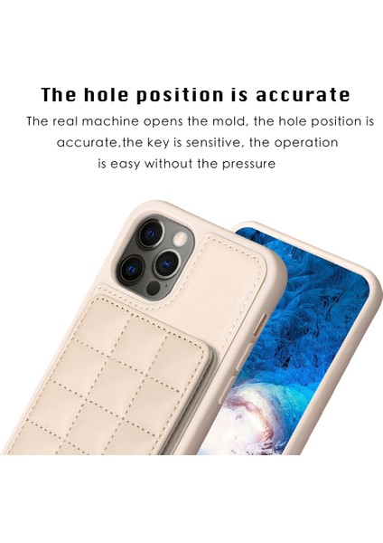 Apple iPhone 11 Pu Deri Kaplamalı Tpu Kasa Kart Tutucu Kickstand Telefon Kapağı (Yurt Dışından)