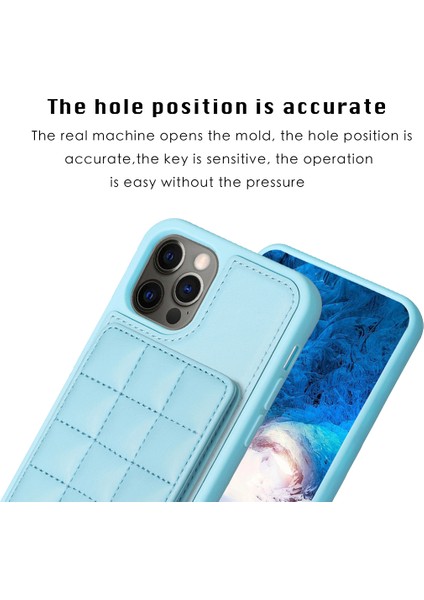 Apple iPhone 11 Pu Deri Kaplamalı Tpu Kasa Kart Tutucu Kickstand Telefon Kapağı (Yurt Dışından)