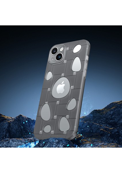 Apple iPhone 14 Yumuşak Tpu Kılıfı Isı Yayılma Delikleri Damla Geçirmez Arka Kapak (Yurt Dışından)