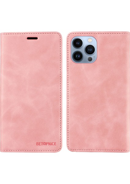 Cüzdan Telefon Kabuğu Apple iPhone 13 Pro Max , Pu Deri Stand Kapağı Rfıd Engelleyen Telefon Kılıfı (Yurt Dışından)