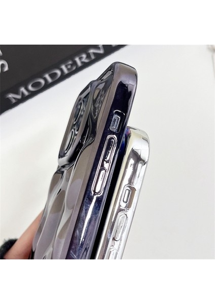 Apple iPhone 14 Pro Anti-Damla Telefon Kılıfı Göktaşı Doku Galvanik Yumuşak Tpu Kapak (Yurt Dışından)