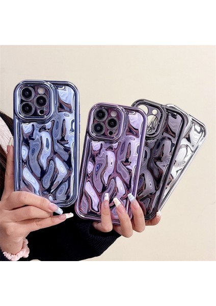 Apple iPhone 14 Pro Anti-Damla Telefon Kılıfı Göktaşı Doku Galvanik Yumuşak Tpu Kapak (Yurt Dışından)