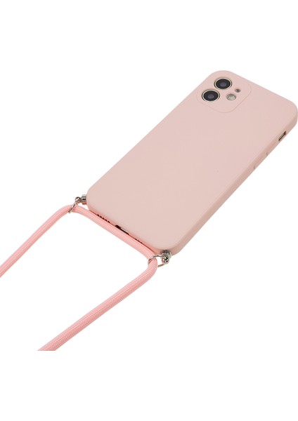 Apple iPhone 11 Lastik Telefon Kasası, Fiber Astar Tpu Uzun Kordonlu Arka Kapak (Yurt Dışından)