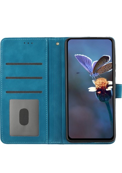 Apple iPhone 13 Pro Pu Deri Deri Flip Stand Kapak Cüzdanlı Telefon Kılıfı (Yurt Dışından)