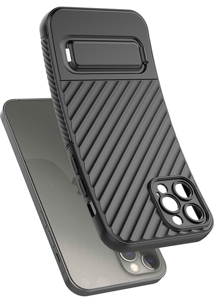 Apple iPhone 12 Pro , Kickstand Design Shockproof Tpu Telefon Kılıfı (Yurt Dışından)