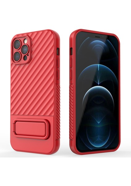 Apple iPhone 12 Pro , Kickstand Design Shockproof Tpu Telefon Kılıfı (Yurt Dışından)