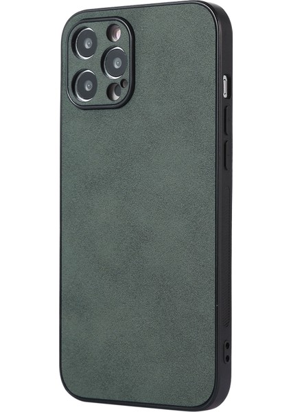 Apple iPhone 13 Pro Shock Proof Telefon Kapağı Pu Deri Kaplamalı Tpu Kılıfı (Yurt Dışından)