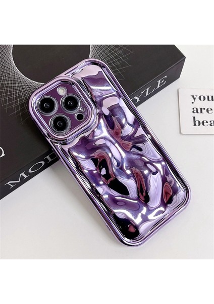 Apple iPhone 13 Pro Telefon Kılıfı Göktaşı Doku Elektrokaplama Tpu Kapak Bump Pro (Yurt Dışından)