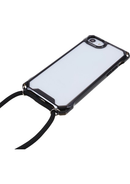Apple iPhone 7/8 / Se (2020) / Se (2022) Damla Geçirmez Telefon Kılıfı Şeffaf Akrilik Geri + Tpu Telefon Kapağı Lanyard ile (Yurt Dışından) fiyatları