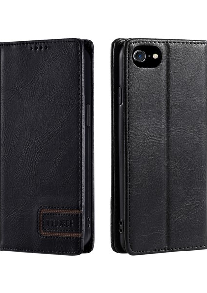 Apple iPhone 6 / 6s / 7/8 / Se (2020) / Se (2022) Stand Rfıd Engelleme Deri Telefon Kapağı Cüzdan Kılıfı (Yurt Dışından)