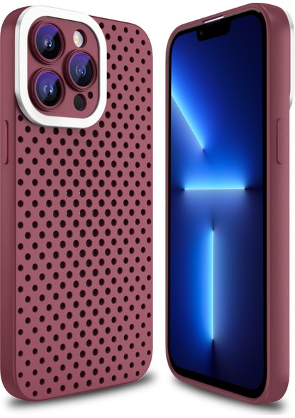 Apple iPhone 13 Pro Skin-Touch Tpu Çarpışma Karşıtı Kılıf Içi Boş Delik Isı Dispidasyon Telefon Kapağı (Yurt Dışından)