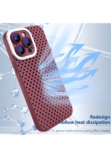 Apple iPhone 13 Pro Skin-Touch Tpu Çarpışma Karşıtı Kılıf Içi Boş Delik Isı Dispidasyon Telefon Kapağı (Yurt Dışından) modelleri