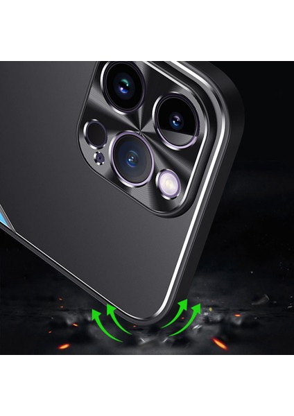 Apple iPhone 13 Pro Phone Case Alüminyum Alaşım + Tpu Cep Telefonu Koruyucu Kabuk (Yurt Dışından)