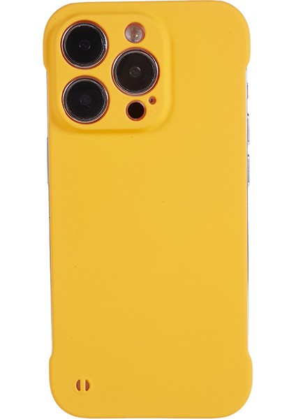 Apple iPhone 14 Pro Max Kauçuk Sabit Pc Telefon Kılıfı Ciltsiz Arka Kapak (Yurt Dışından)